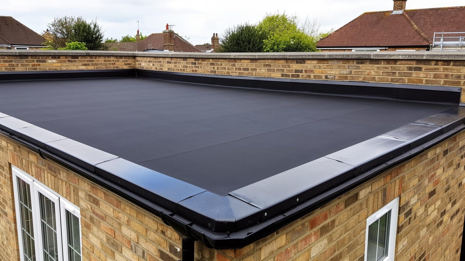 Flat Roofing work on a UK home - photo 1